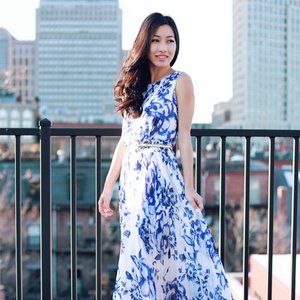 Eliza J Maxi Chiffon Dress